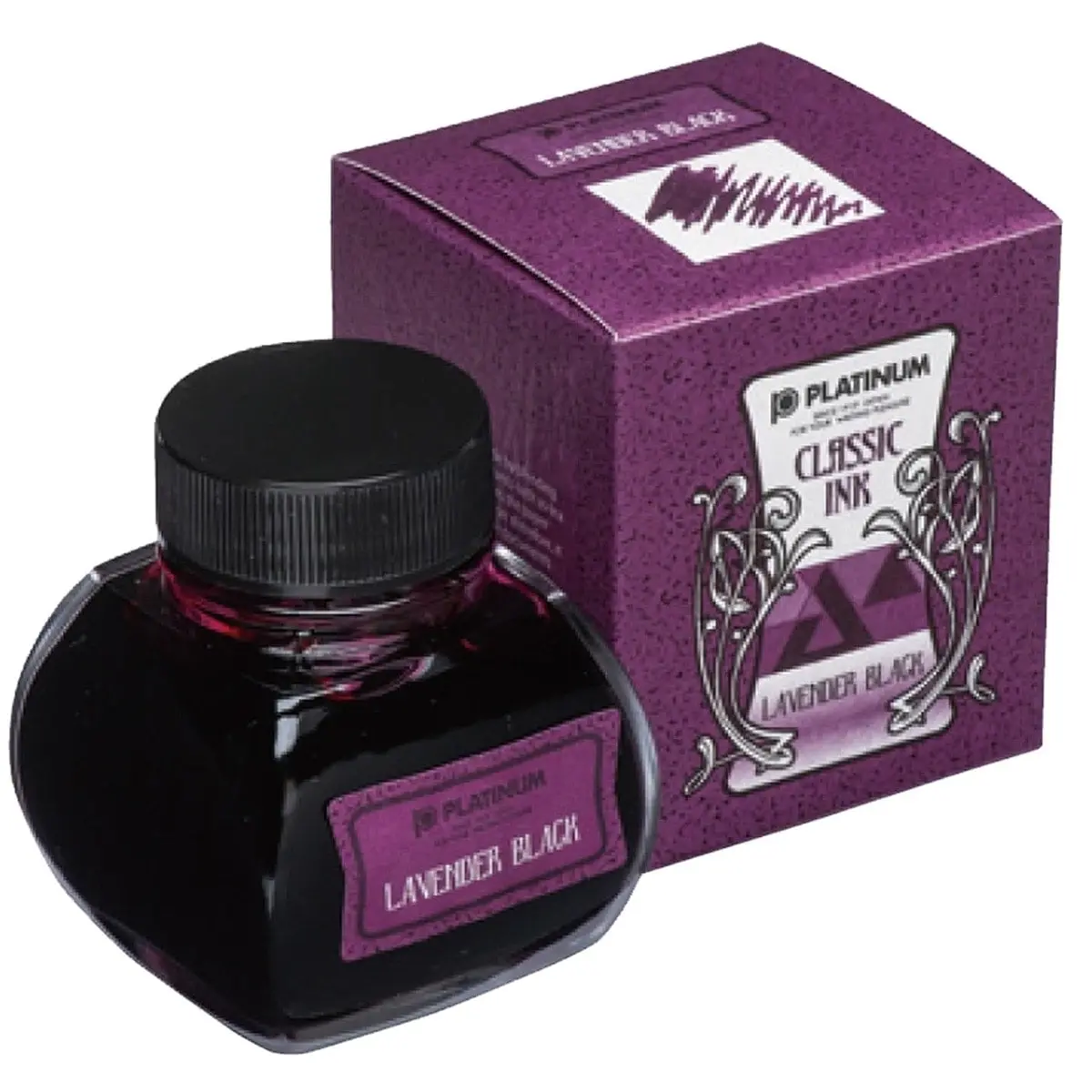 Platinum, Tintenglas, Classic Ink Lavender Black 1
