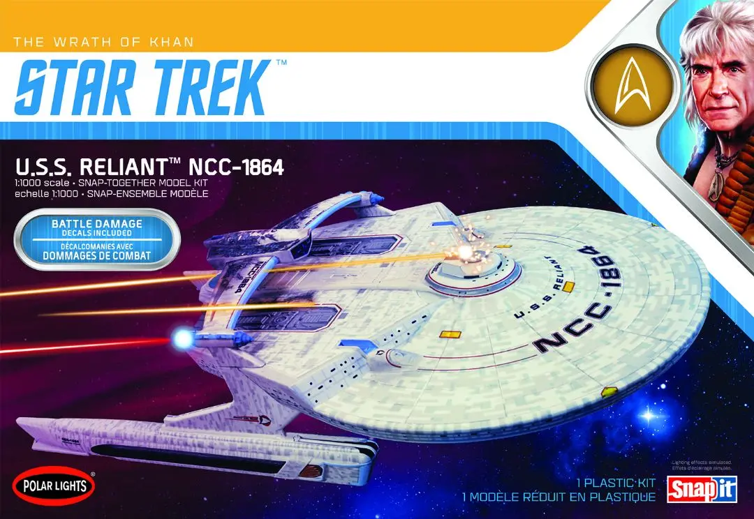 Polar Lights Star Trek U.S.S. Reliant Ncc-1864 1/1000 Model Kit 1