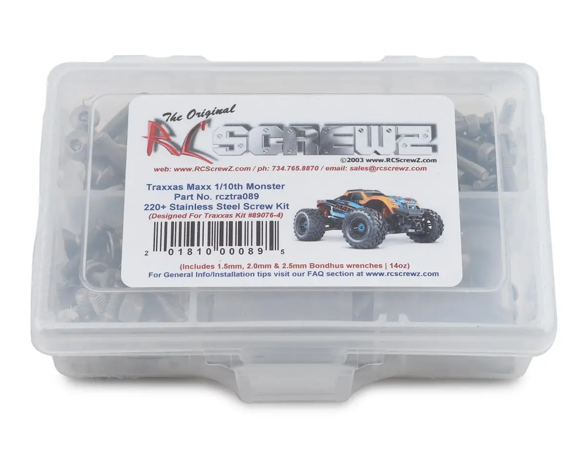 Rc Screwz Ss Screw Kit: Traxxas Maxx 1