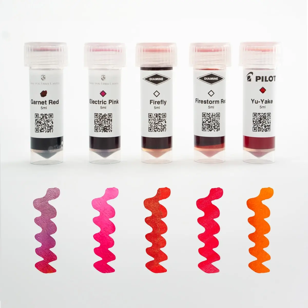 Tintenproben/ Ink Sample Set, Electric Firestorm, 5X5ml 1