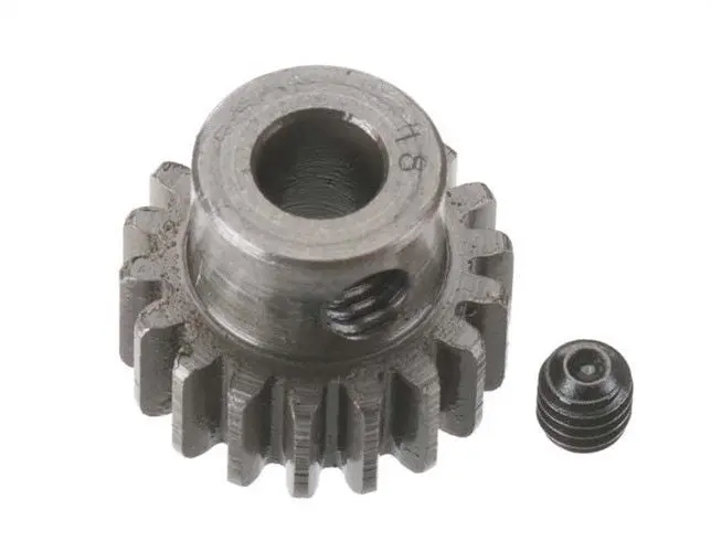 Robinson Racing Extra Hard Steel Pinion: Mod0.8 (18T) 5Mm Shaft 1