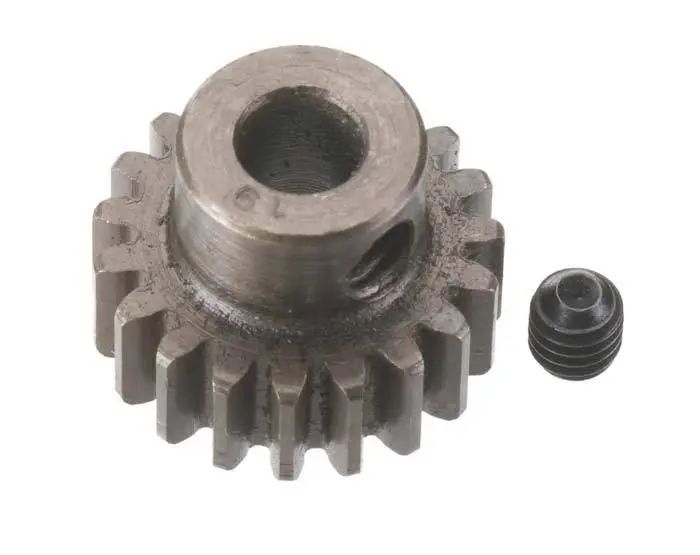 Robinson Racing Extra Hard Steel Pinion 5Mm Bore: 0.8Mod (19T) 1
