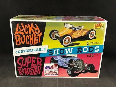 Lindberg Customizable Street Rod (2-Pack) 1/32 Model Kit (Level 2) 1