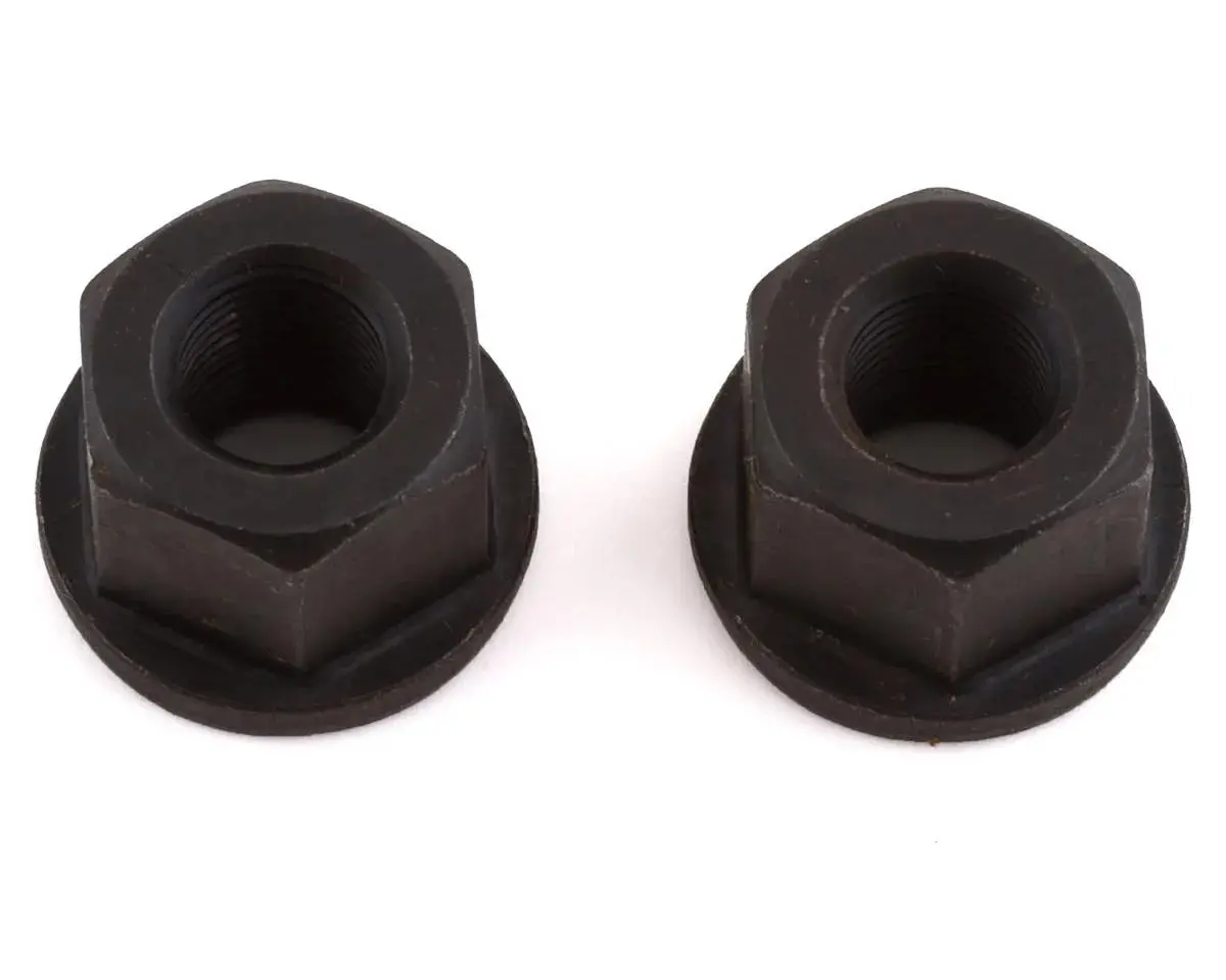 Stolen Rampage Steel Axle Nuts (Black) (2) (3/8" X 26 Tpi) 1