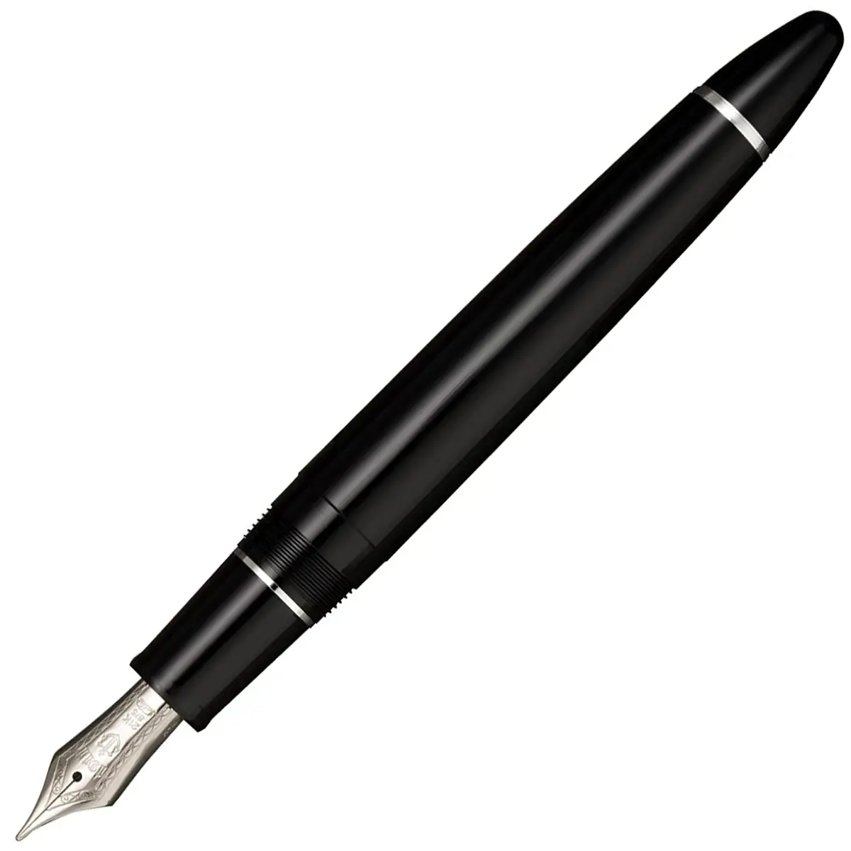 Sailor, Füller 1911 Ringless, Special Ed. Rhodiniert, 21K Feder, Simply Black 1