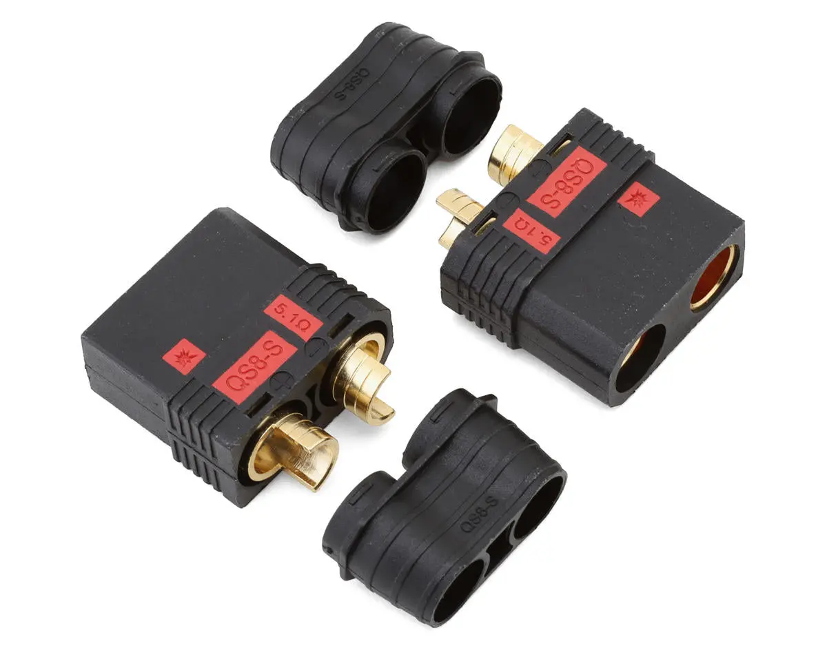 Samix Qs8 Anti-Spark Connectors (Black) (2 Female) 1