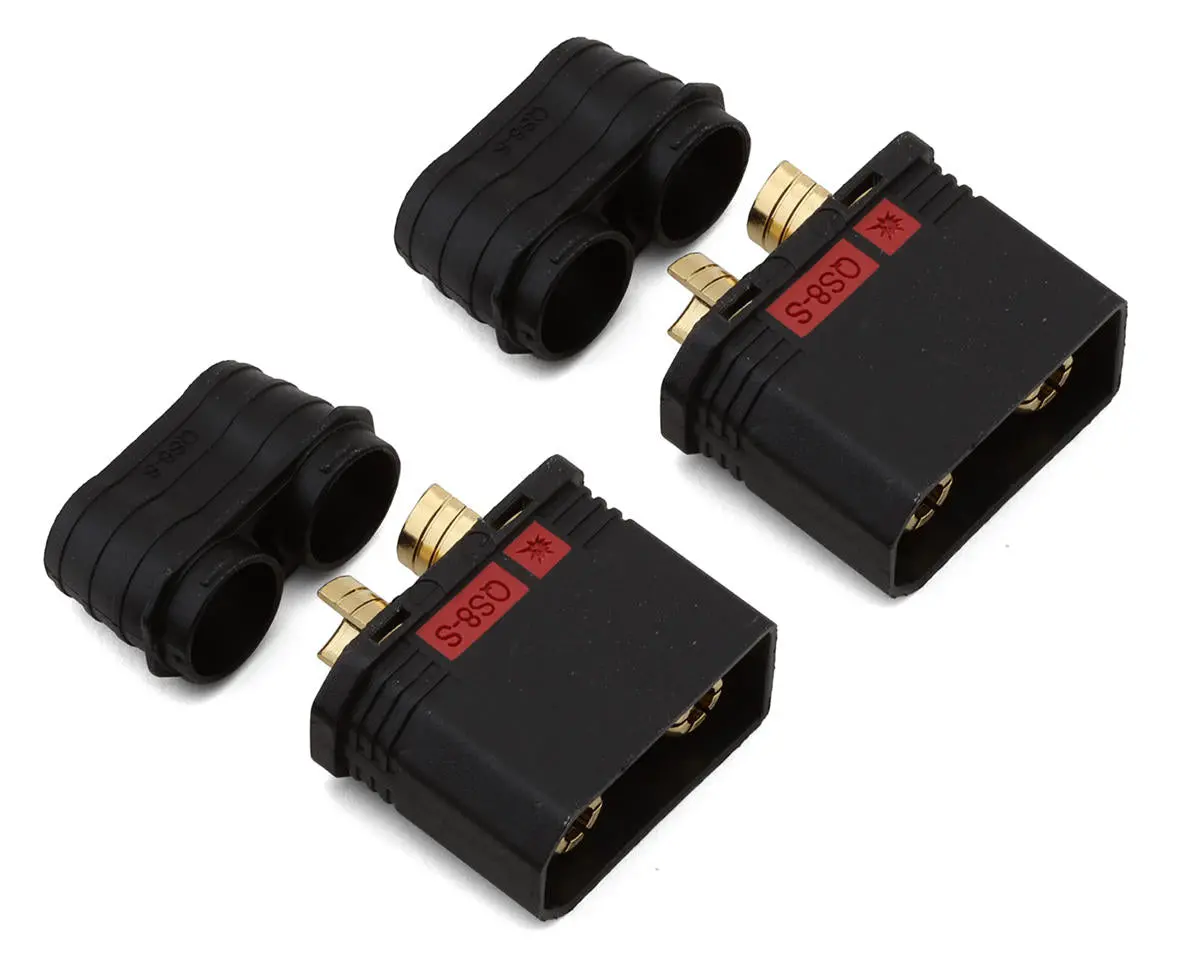 Samix Qs8 Anti-Spark Connectors (Black) (2 Male) 1