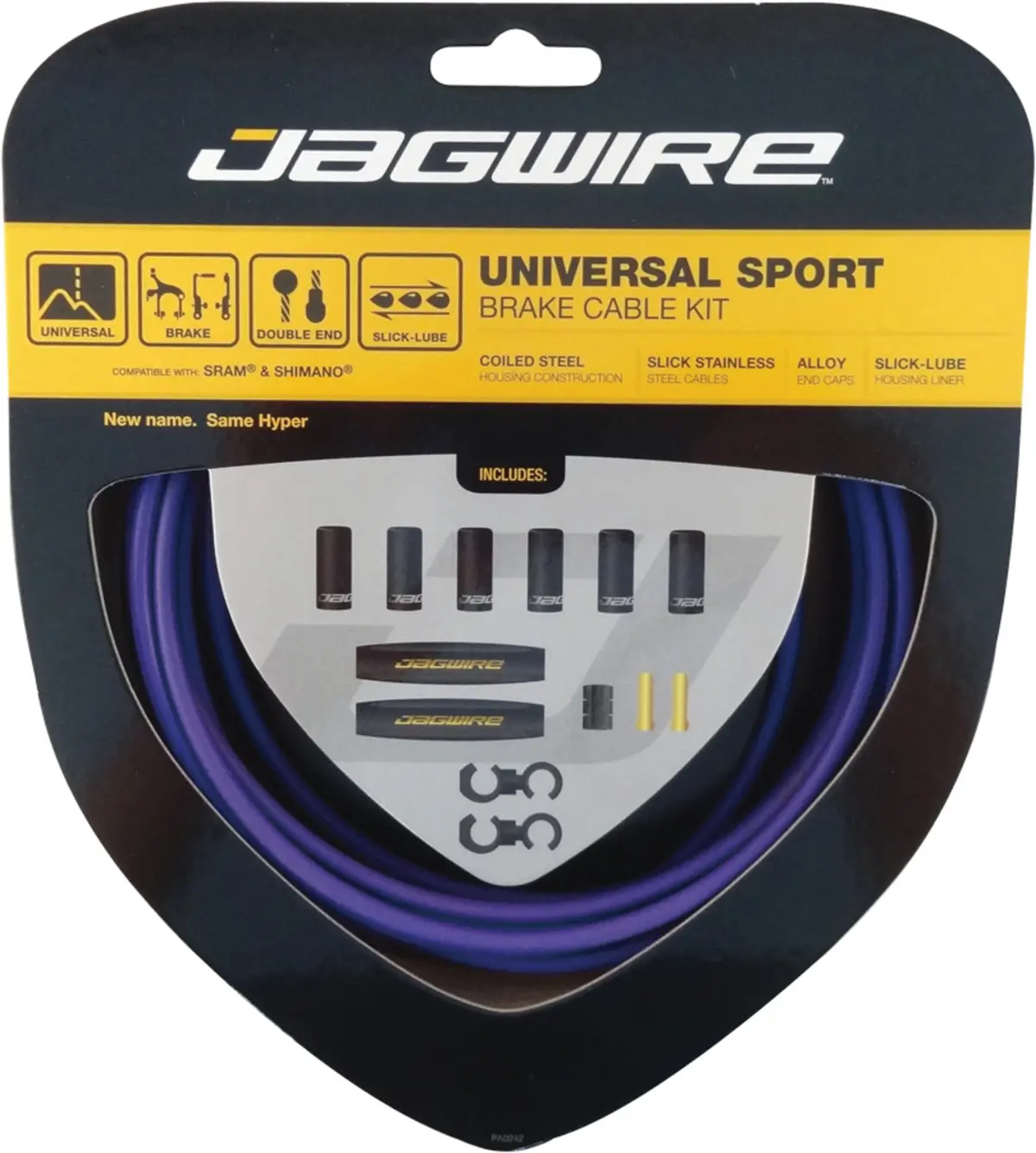 Jagwire Universal Sport Brake Cable (Purple) 1