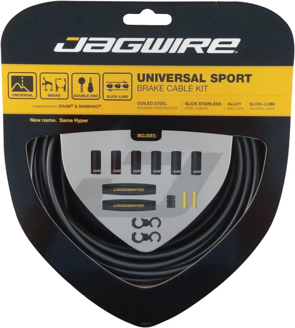 Jagwire Universal Sport Brake Cable Kit (Ice Grey) 1