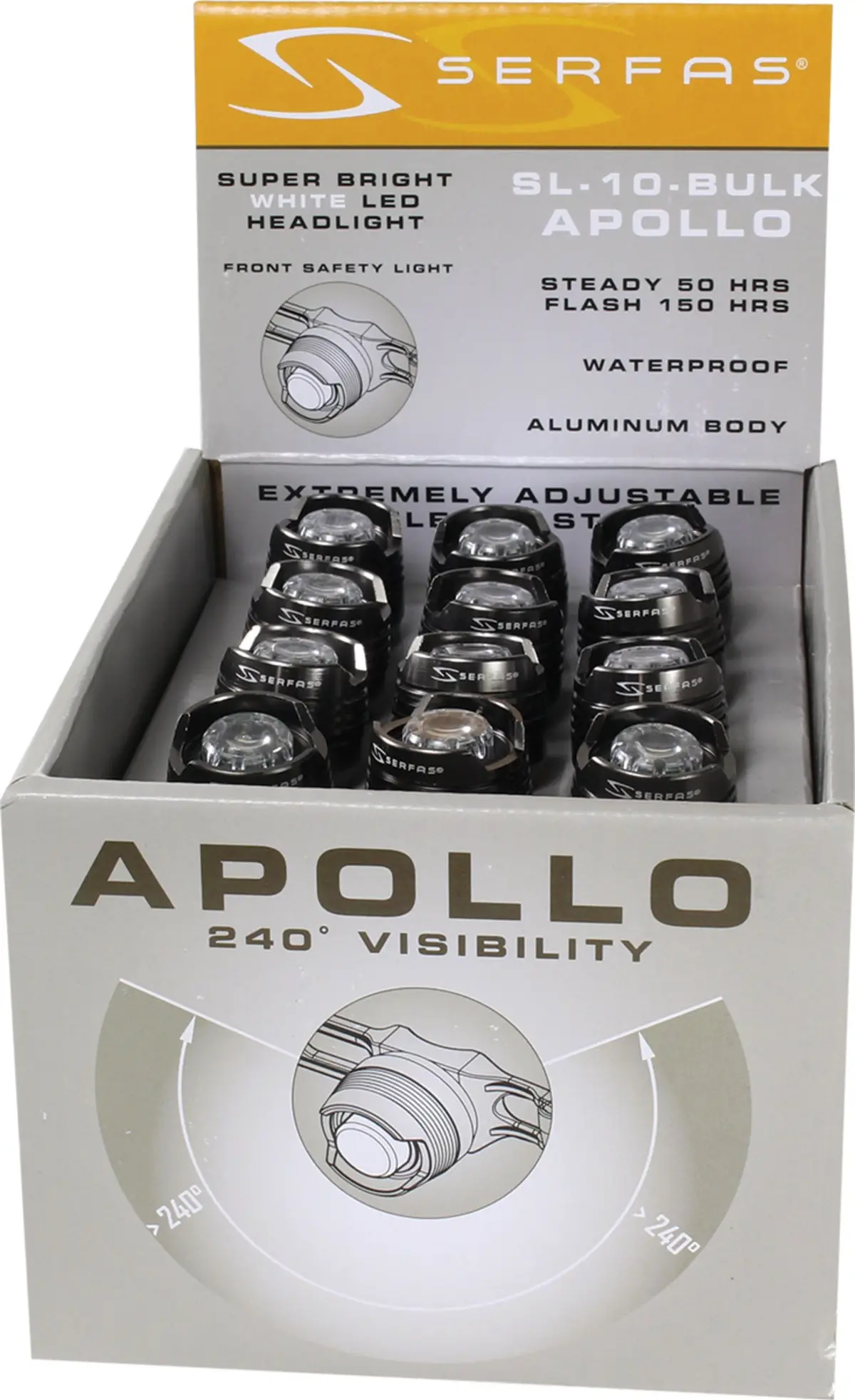Serfas Apollo 15 Battery Front Light 1