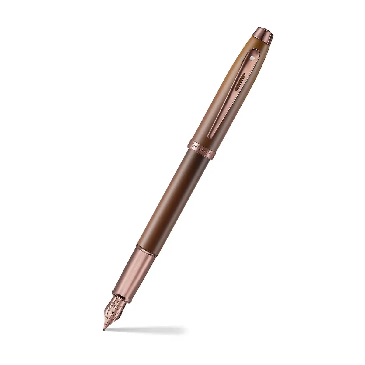 Sheaffer Füller 100 Farbig, Stahfeder, Braun 1