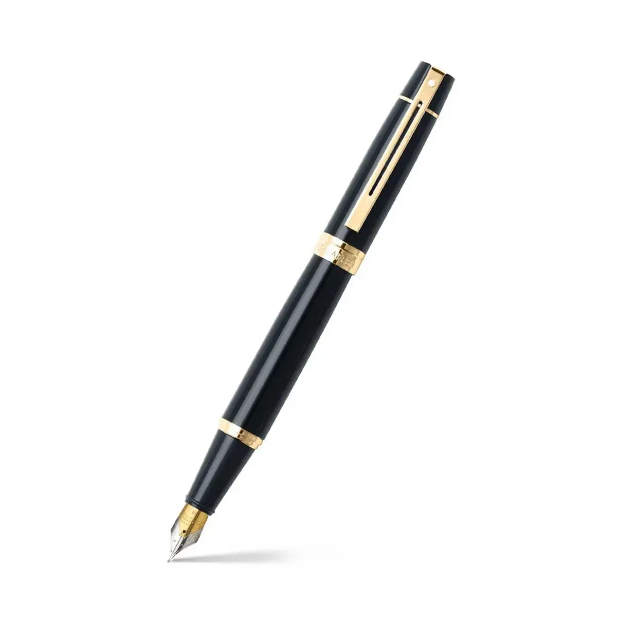 Sheaffer Füller 300 Gold, Stahfeder, Schwarz 1