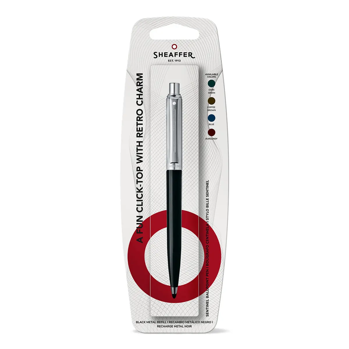 Sheaffer Kugelschreiber Sentinel Chrome, Black 1