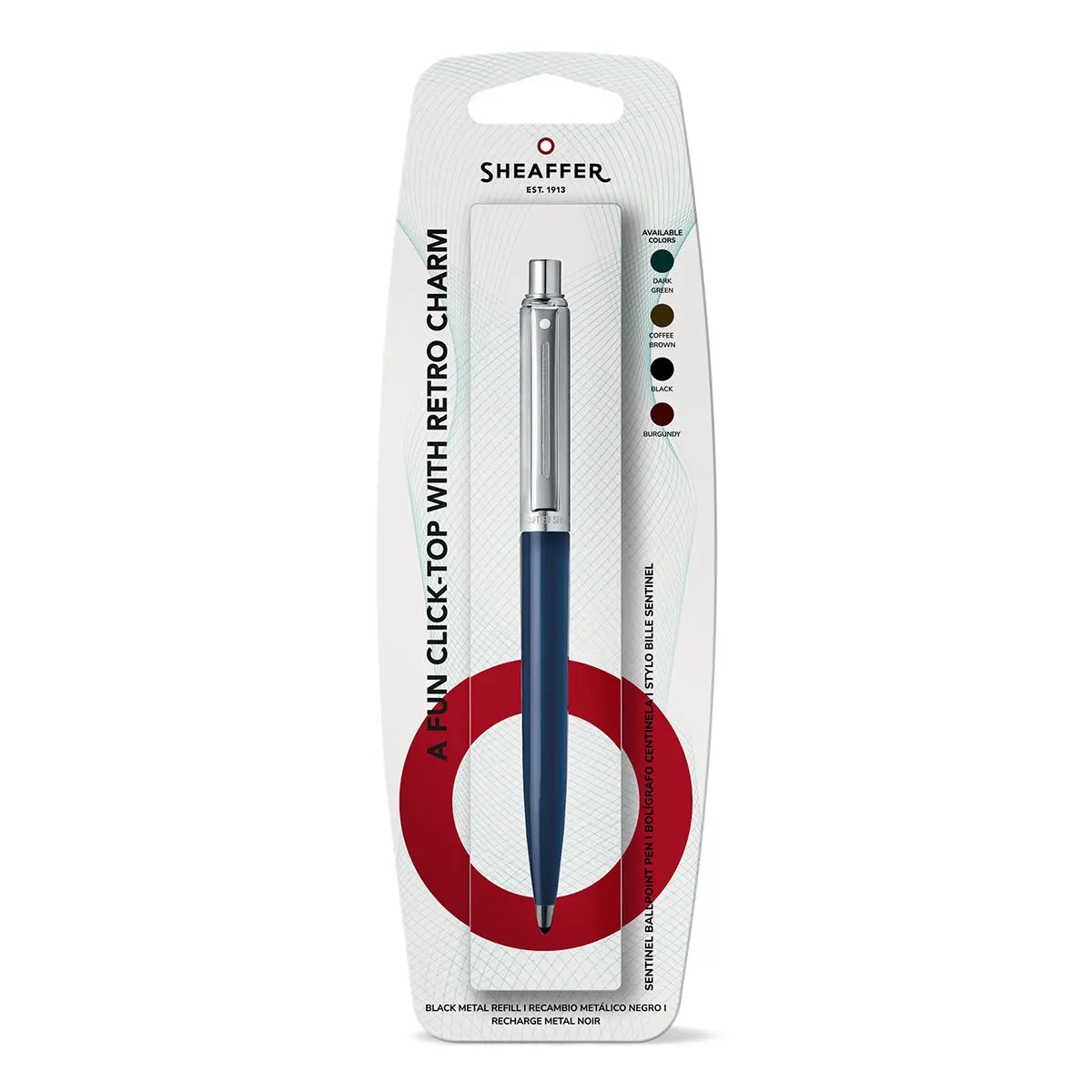 Sheaffer Kugelschreiber Sentinel Chrome, Blue 1