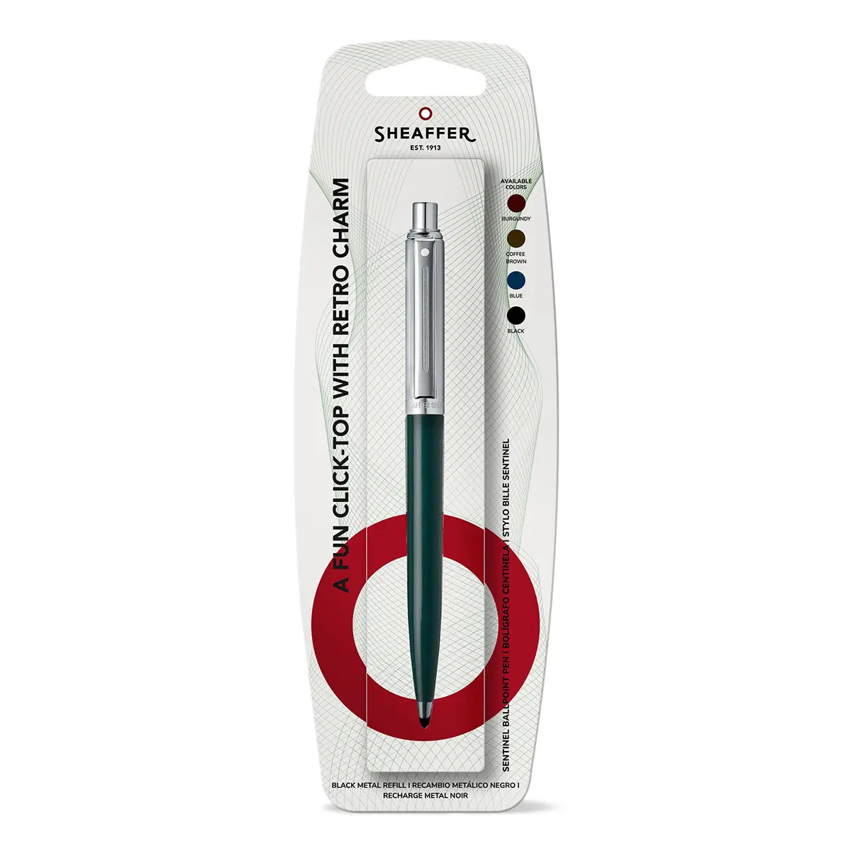 Sheaffer Kugelschreiber Sentinel Chrome, Green 1