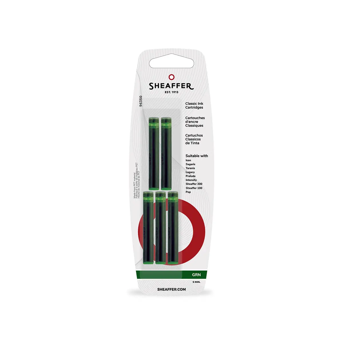 Sheaffer Tintenpatrone 5 Stk., Green 1