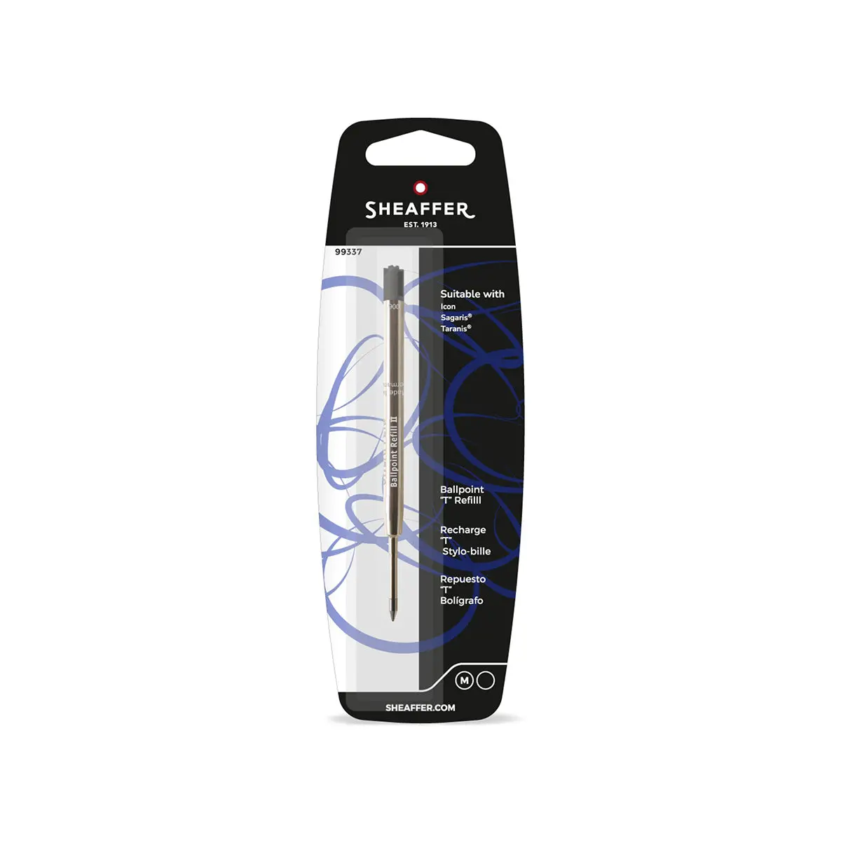 Sheaffer Tintenrollermine Mittel, Black 1
