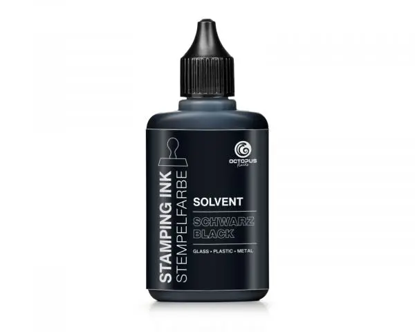Octopus Fluids Stempelfarbe Lenizett Solvent Kollektion Schwarz Lasierend 1