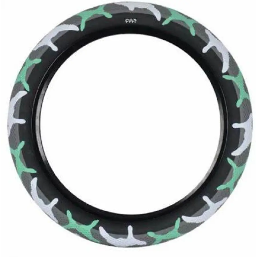 Cult X Vans Tire 14X2.20” (Teal Camo/Black) 1