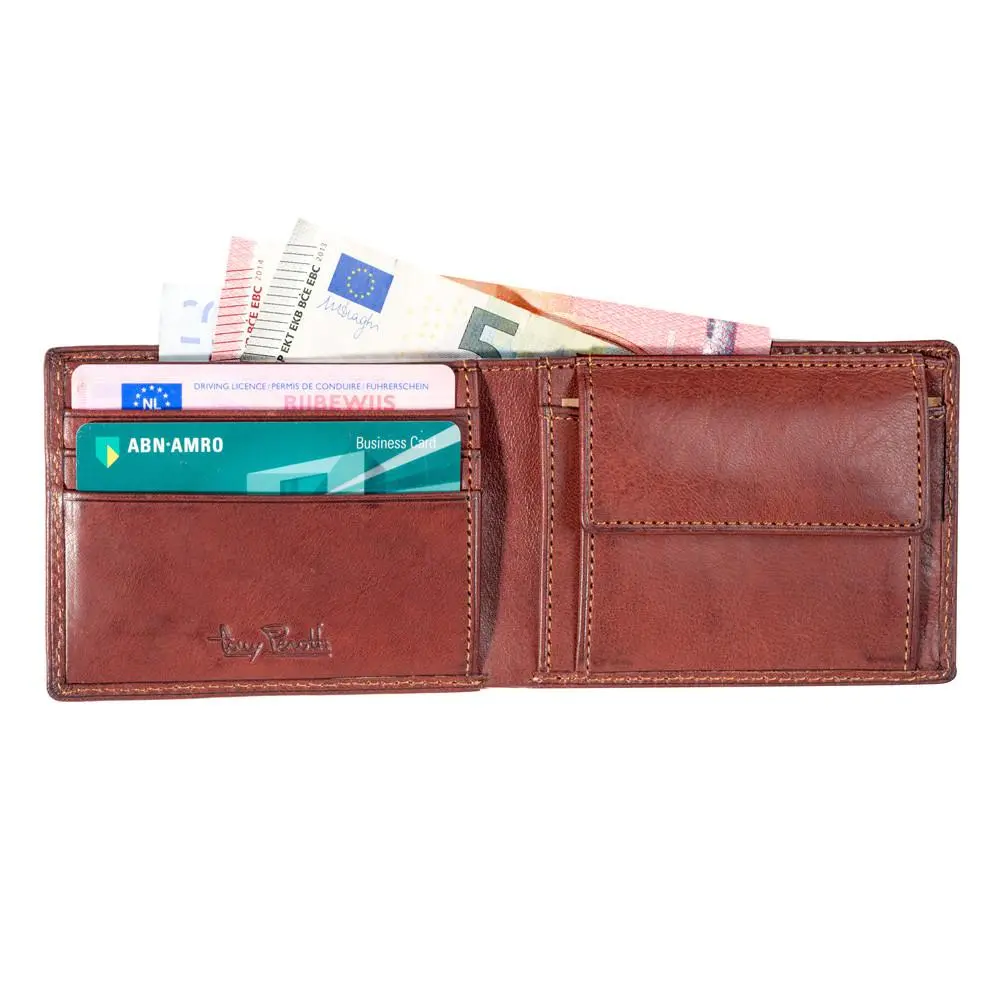 Tony Perotti, Portemonnaie Vegetale, Brieftasche, Klein Börse, Braun 1