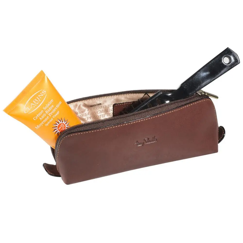 Tony Perotti, Schlampertasche Vegetale, Mäppchen, Groß, Braun 1