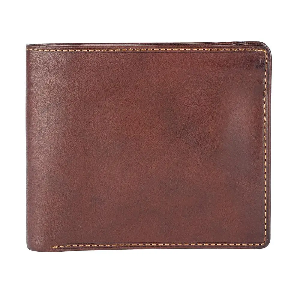 Tony Perotti, Portemonnaie Vegetale, Brieftasche, Mit Münzfach & Extra Kreditkartenfächern, Braun 1