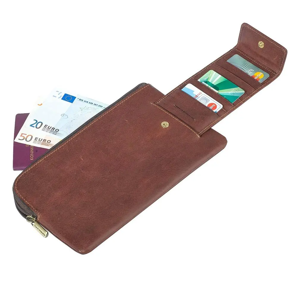 Tony Perotti, Reisebrieftasche Vegetale, Braun 1