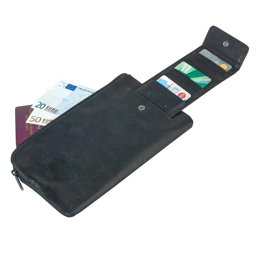 Tony Perotti, Reisebrieftasche Vegetale, Schwarz 1