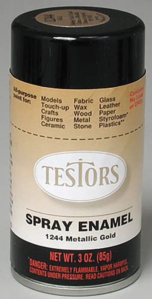 Testors Metallic Gold Spray 3 Oz Spray 1