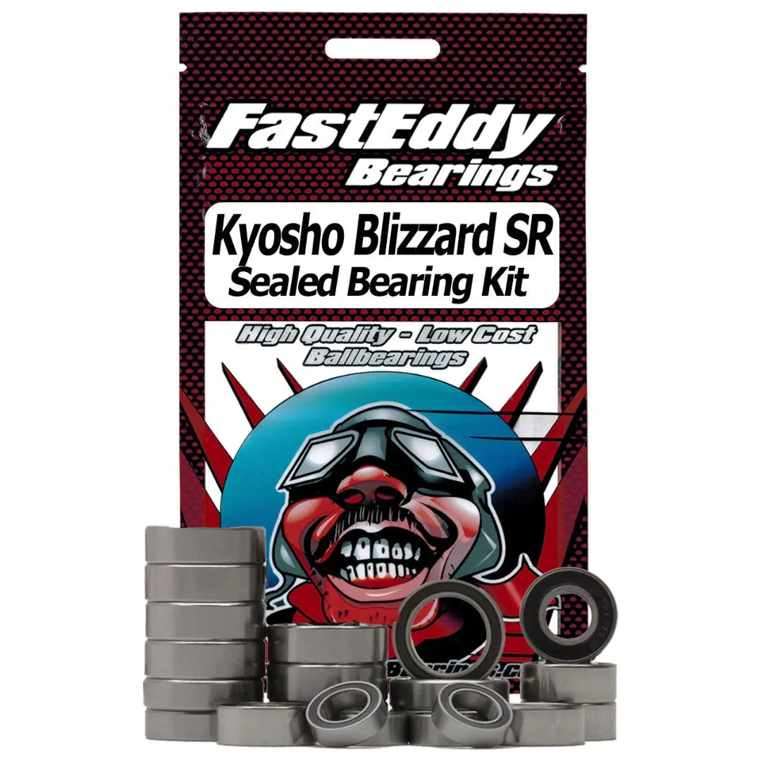 Fast Eddy Sealed Bearing Kit:￼ Kyosho Blizzard Sr 1/12Th 1
