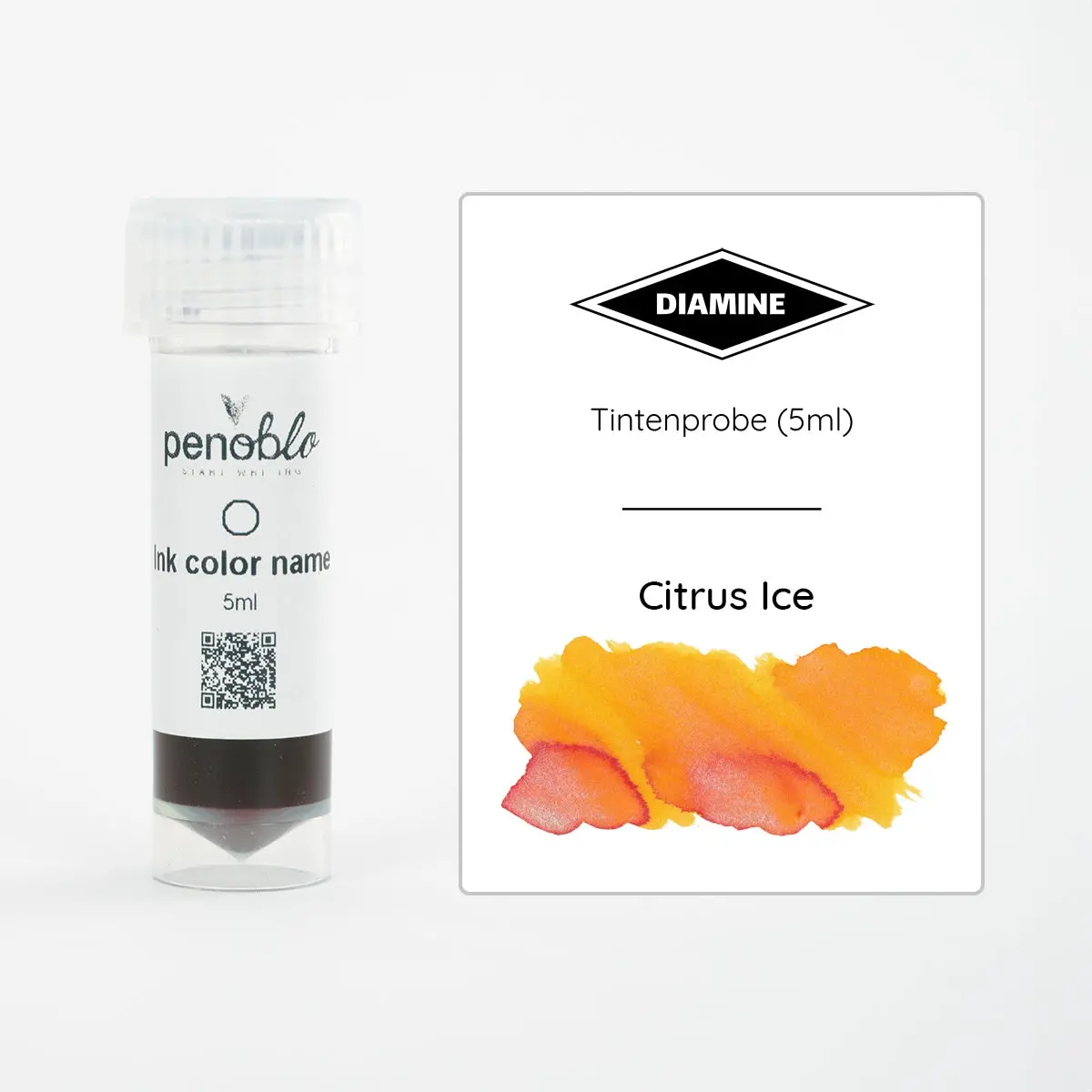 Diamine, Tintenprobe, Shimmering, Citrus Ice, 5Ml 1