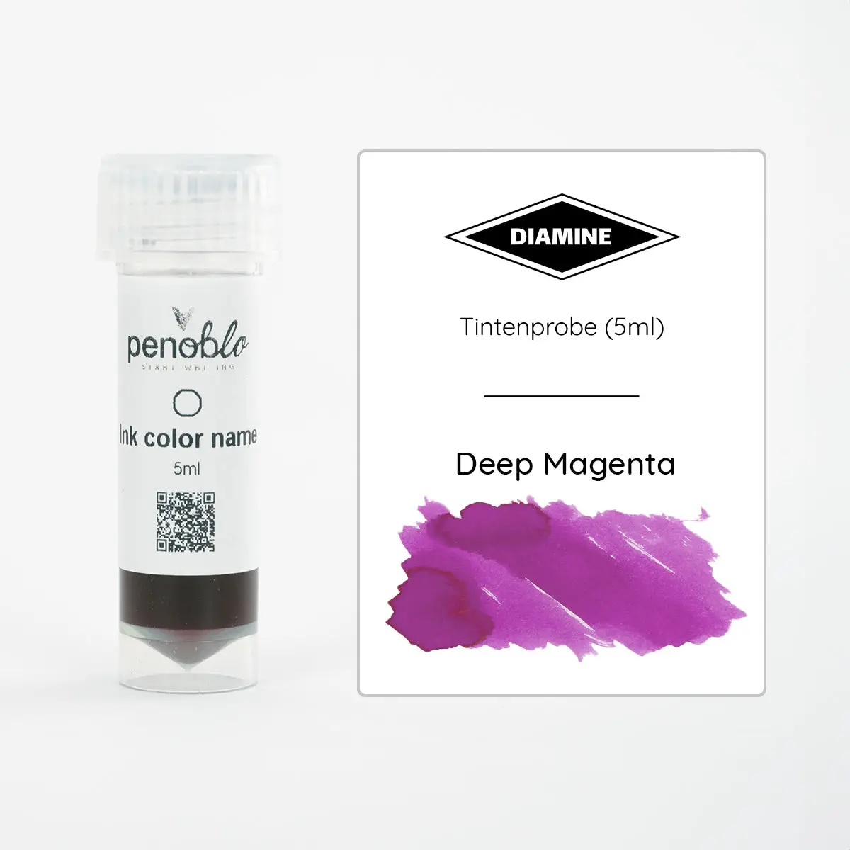 Diamine, Tintenprobe, Regular, Deep Magenta, 5Ml 1