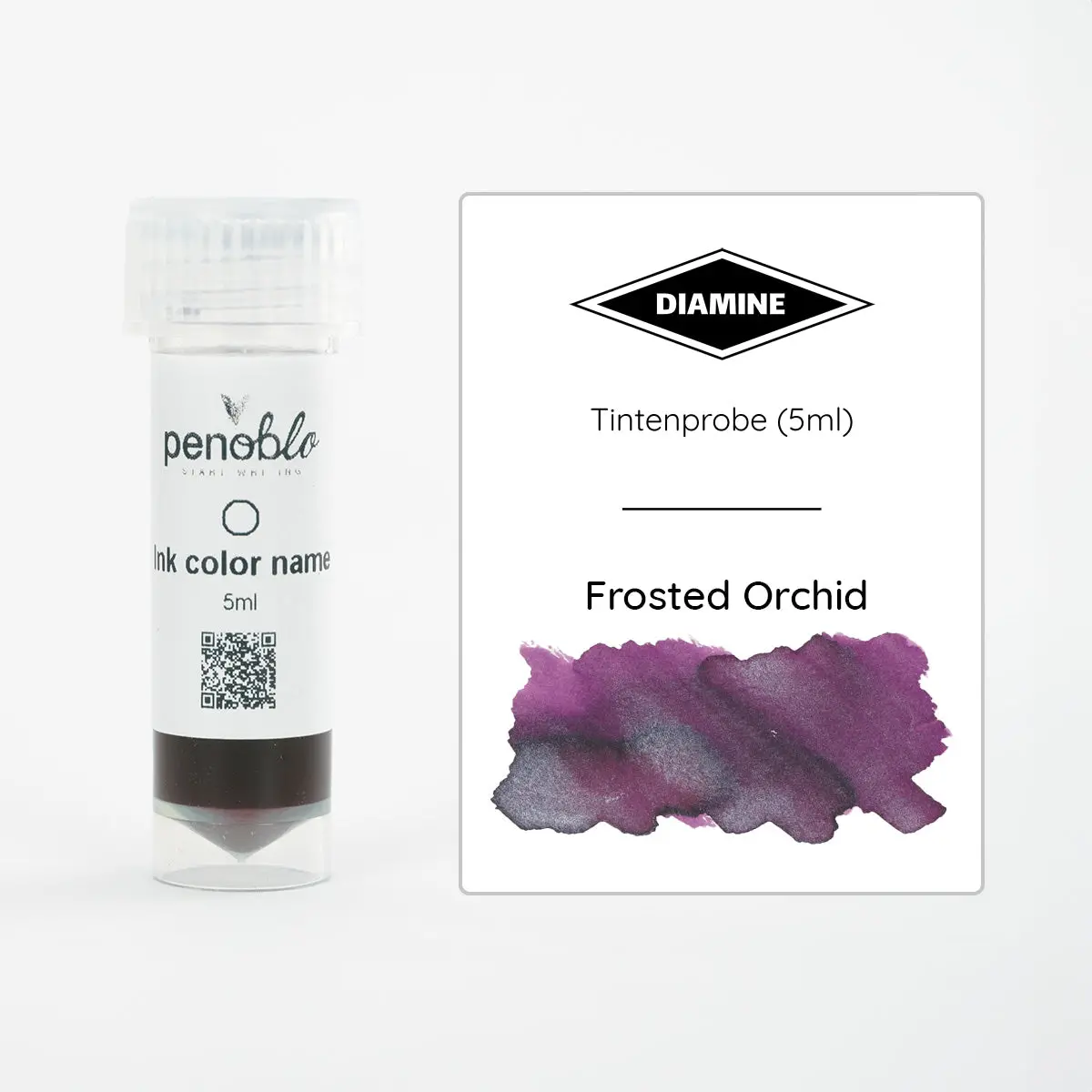 Diamine, Tintenprobe, Shimmering, Frosted Orchid, 5Ml 1