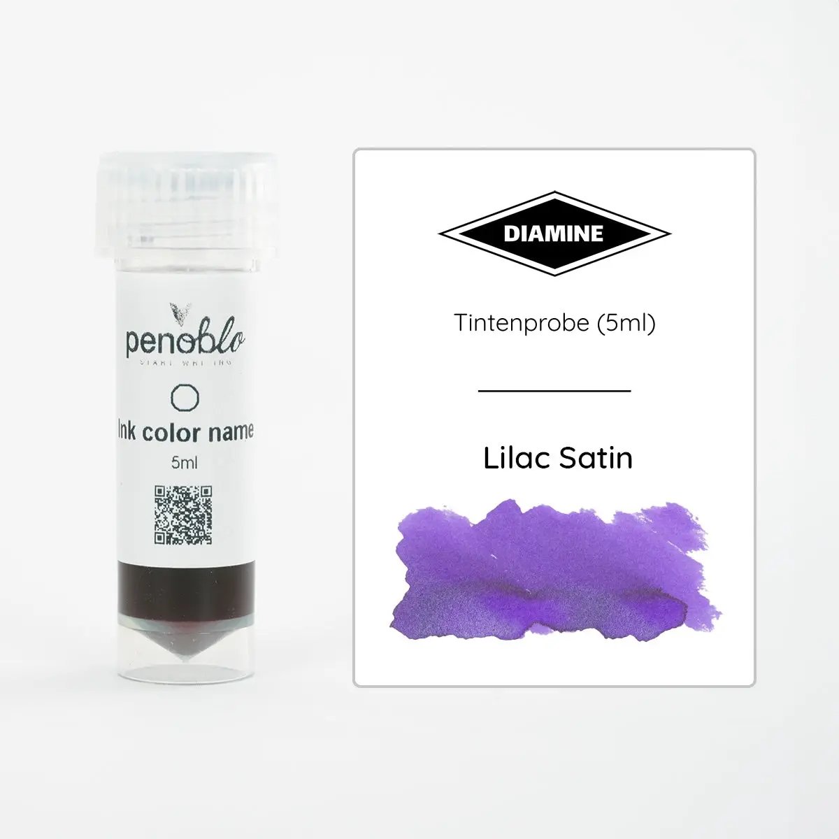 Penoblo Tintenprobe, Diamine Shimmering, Lilac Satin 1