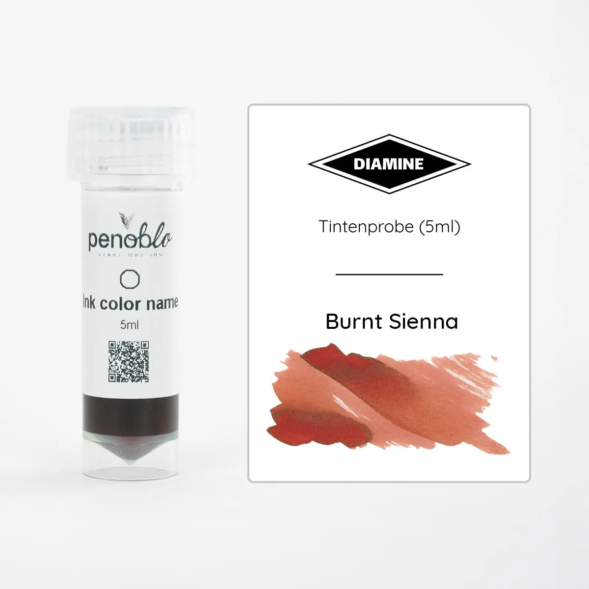 Penoblo Tintenprobe, Diamine Regular, Burnt Sienna 1