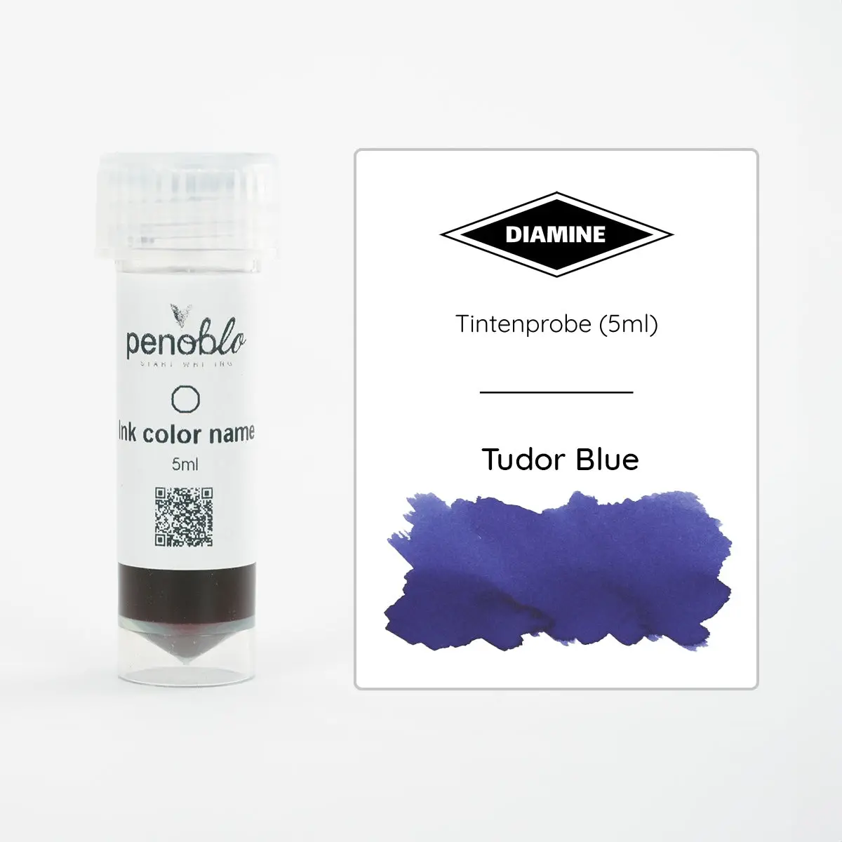 Penoblo Tintenprobe, Diamine 150Th Anniversary, Tudor Blue 1