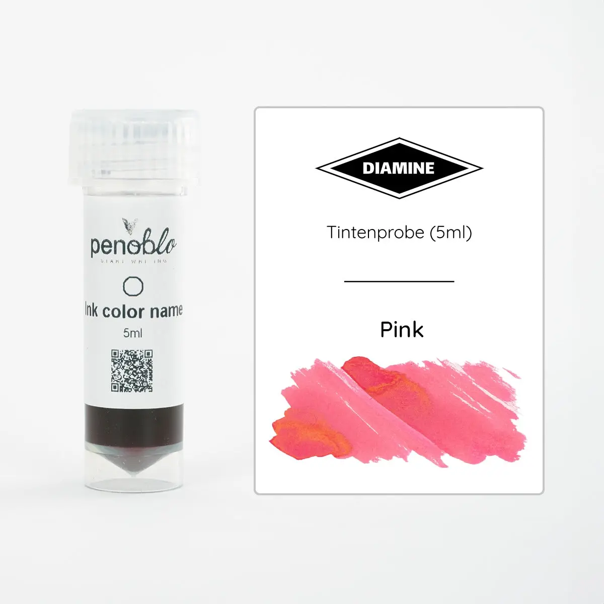 Diamine, Tintenprobe, Regular, Pink, 5Ml 1