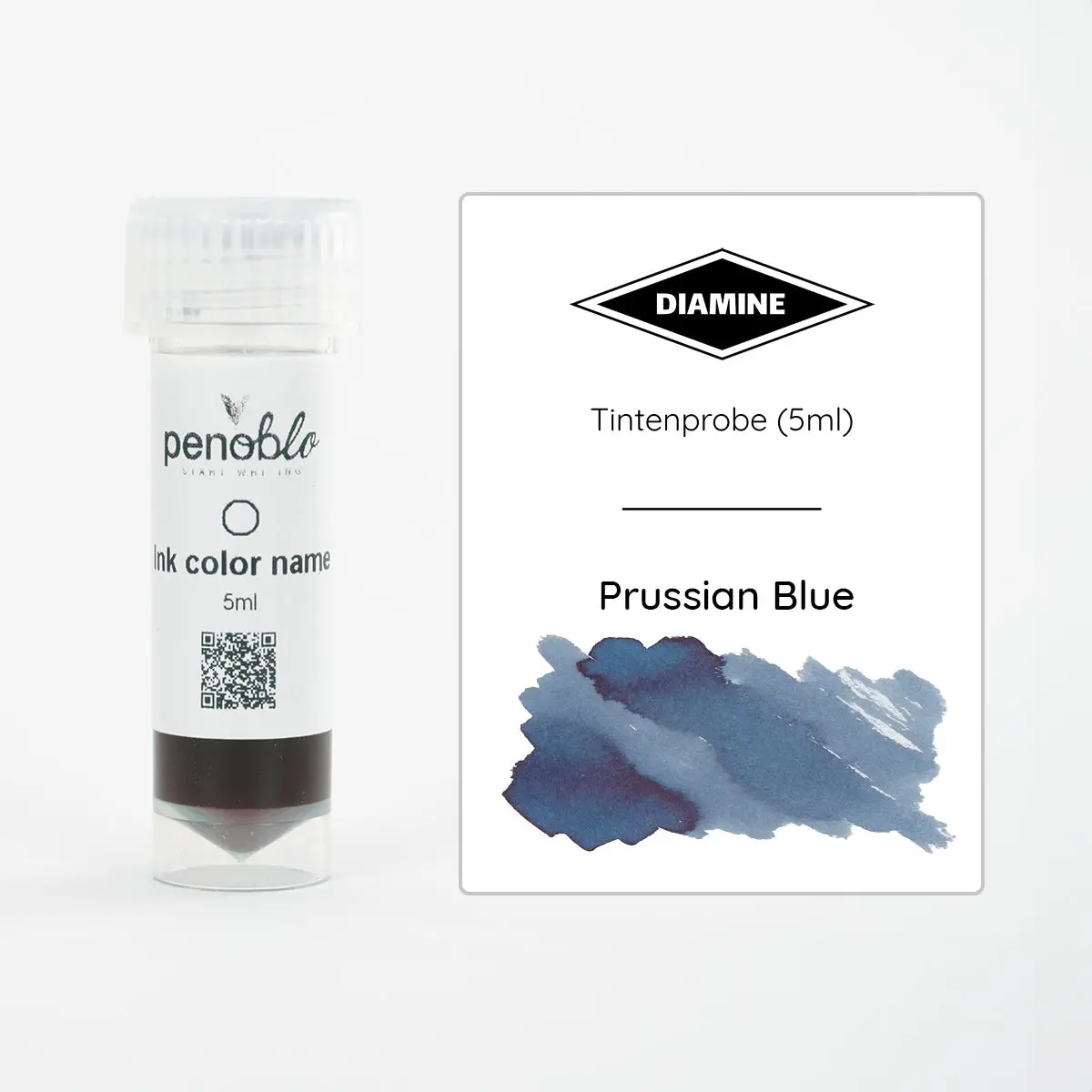 Penoblo Tintenprobe, Diamine Regular, Prussian Blue 1