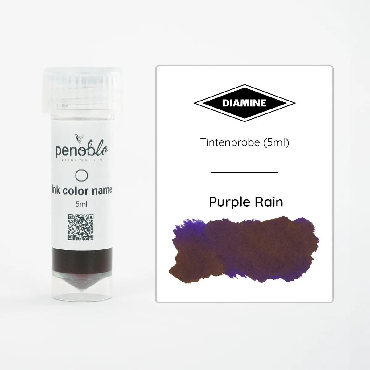 Penoblo Tintenprobe, Diamine Regular, Purple Rain 1