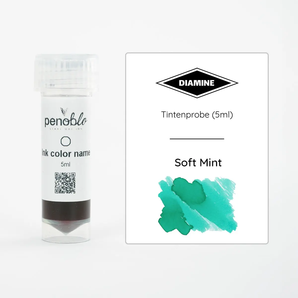 Penoblo Tintenprobe, Diamine Regular, Soft Mint 1