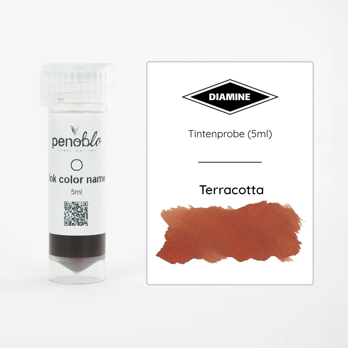 Penoblo Tintenprobe, Diamine 150Th Anniversary, Terracotta 1