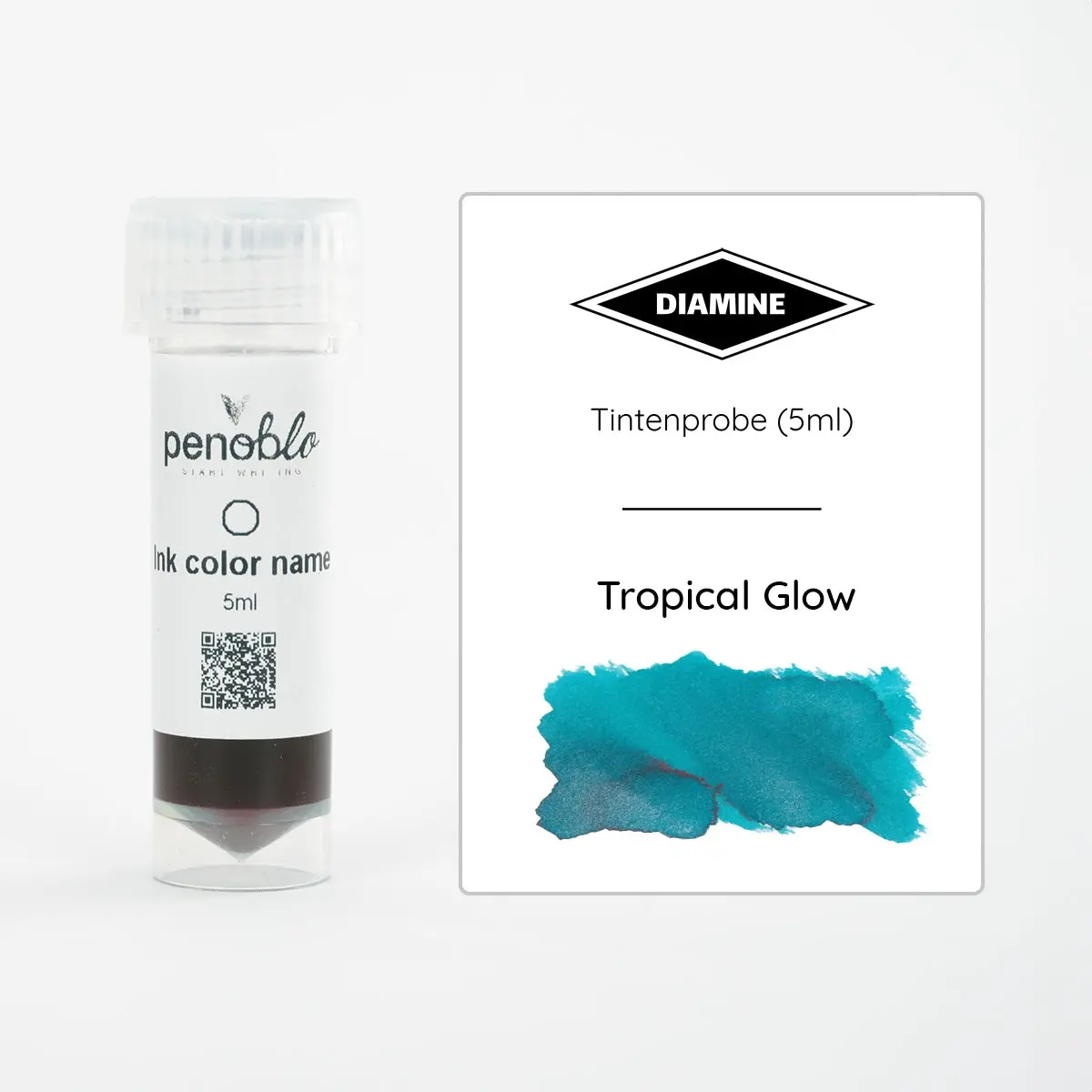 Diamine, Tintenprobe, Shimmering, Tropical Glow, 5Ml 1