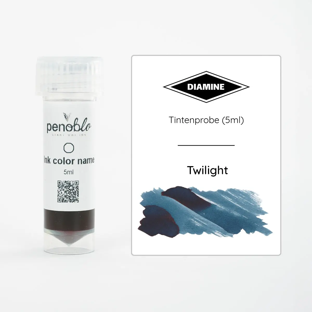 Penoblo Tintenprobe, Diamine Regular, Twilight 1