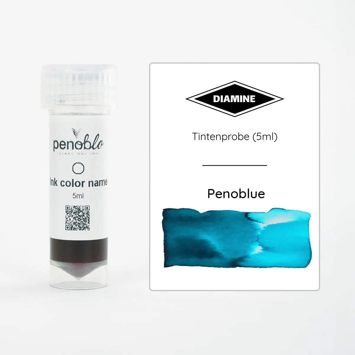 Diamine, Tintenprobe, Special Ed. Penoblo, Penoblue, 5Ml 1