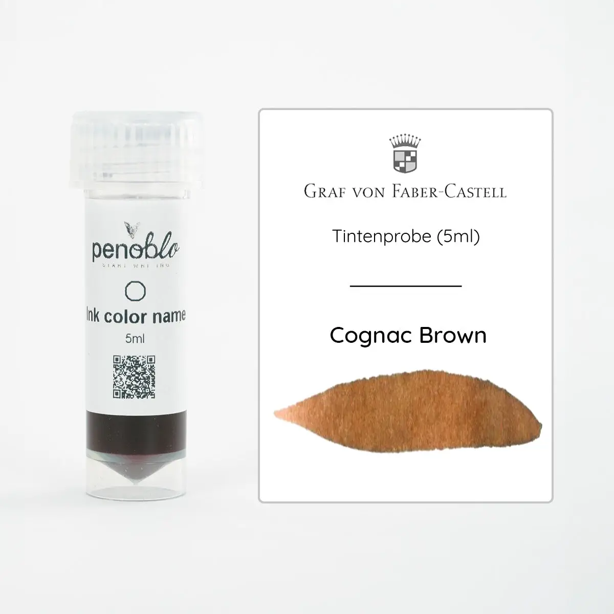 Graf Von Faber-Castell, Tintenprobe, Cognac Brown, 5Ml 1