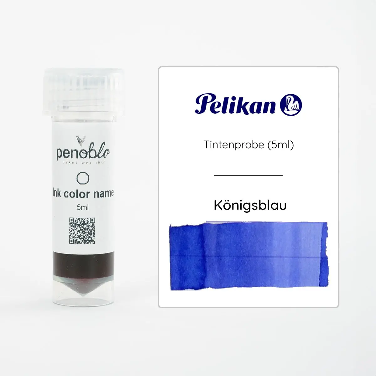 Pelikan, Tintenprobe, Löschbar, Königsblau, 5Ml 1