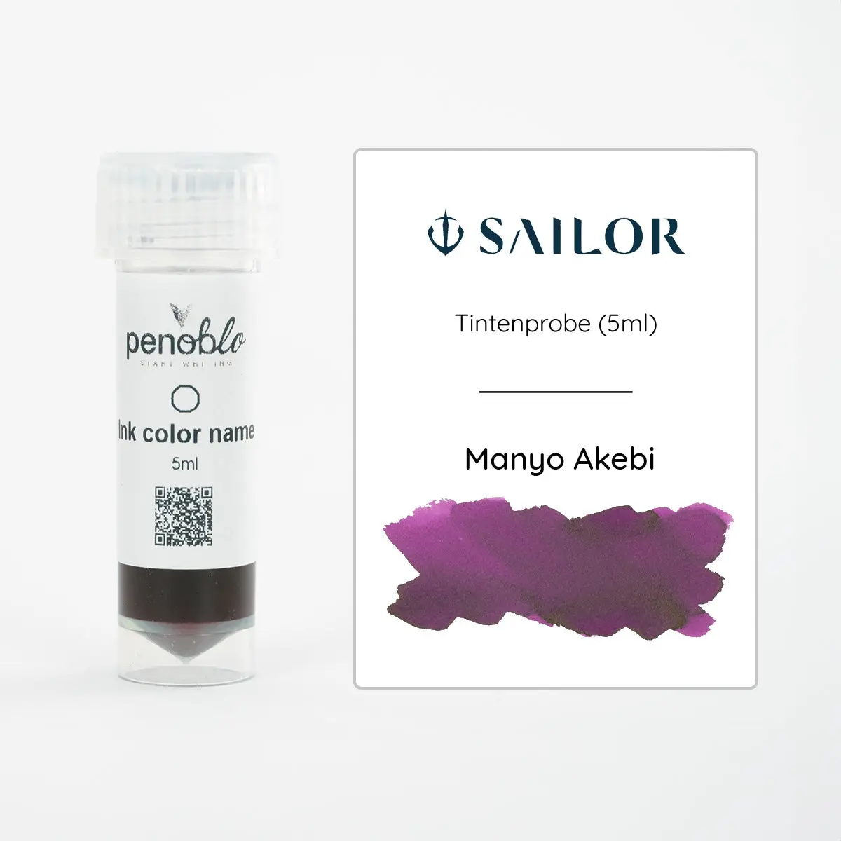 Sailor, Tintenprobe, Manyo Akebi, 5Ml 1