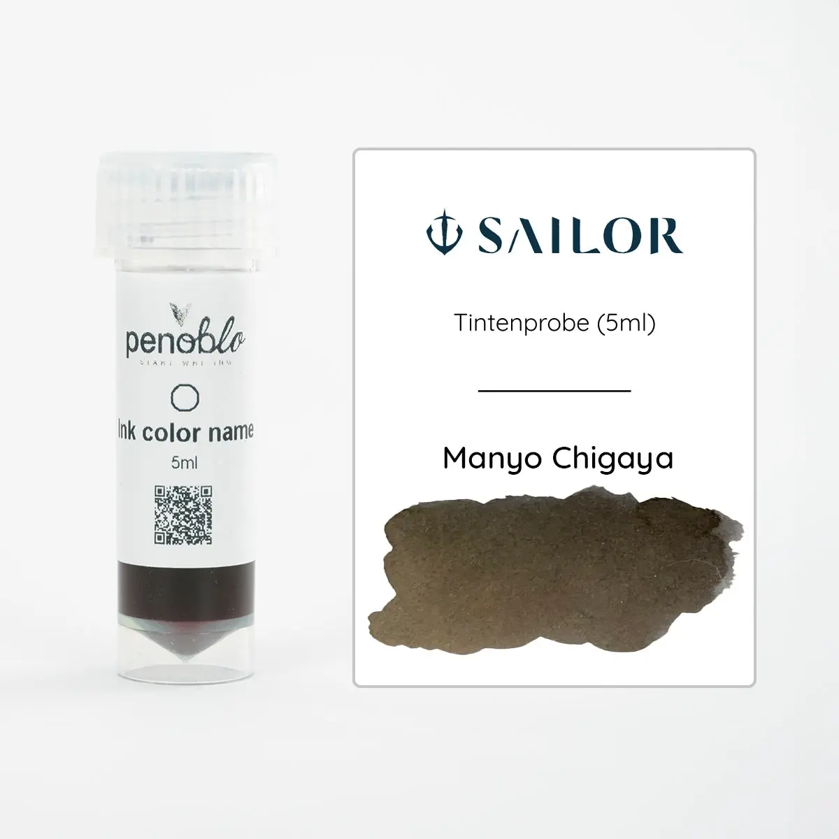 Sailor, Tintenprobe, Manyo Chigaya, 5Ml 1