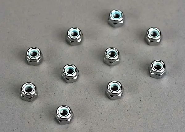 Traxxas Nylon Locking Nuts: 4Mm (10) 1