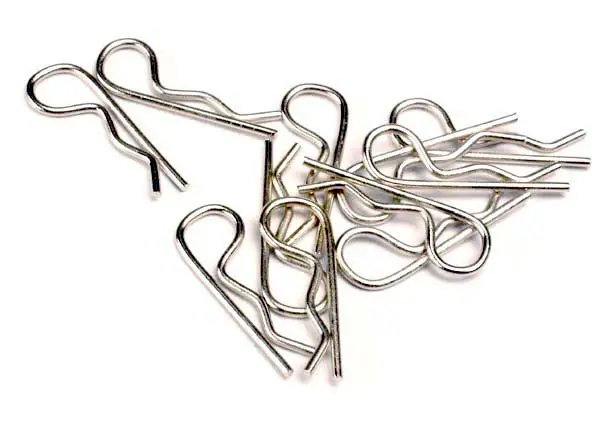Traxxas Standard Size Body Clips (Chrome) 1
